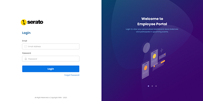 Login Screen design illustration vector