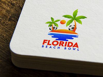 Florida Beach Bowl branding design graphic design illustration logo vector