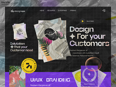 Design Agency Website 90day challenge branding design illustration landing page logo retro ui ui design vector website website design