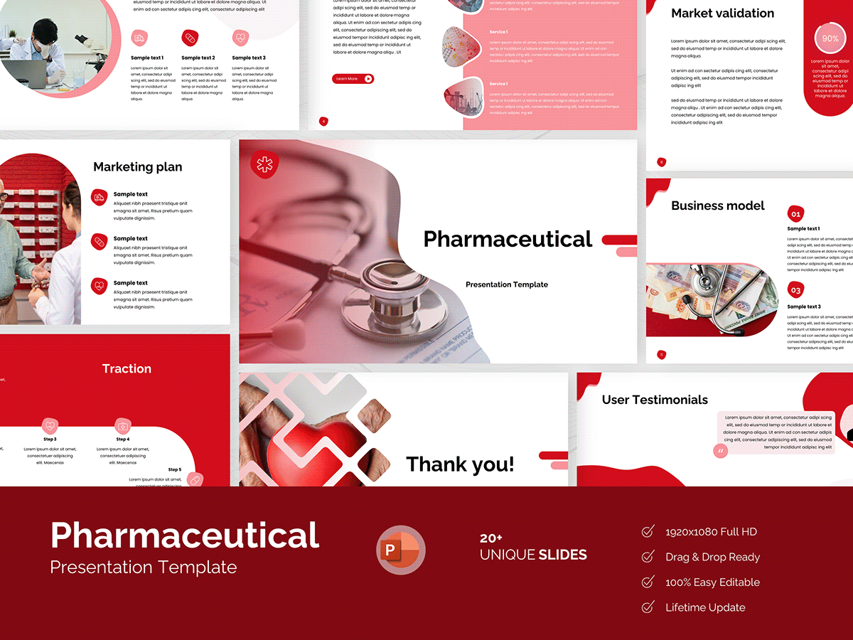 Pharmaceutical PowerPoint Template (PPT) by Presentation.STUDIO on Dribbble