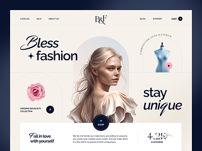 B&F Website design interface product service startup ui ux web website