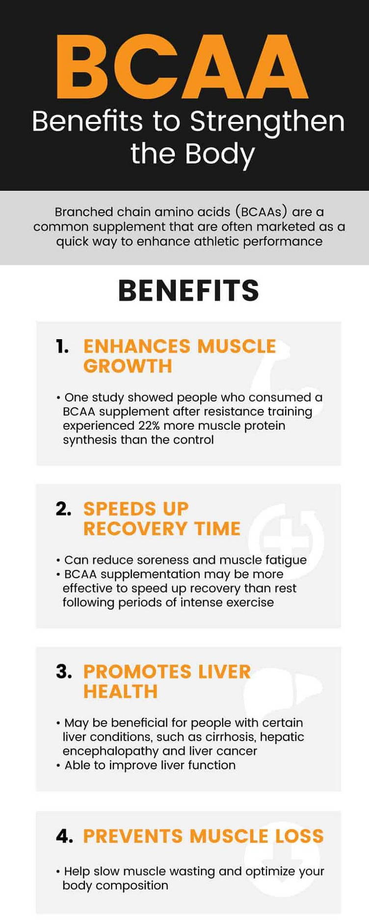 BCAA Supplement Benefits of Strengthen the Body by HealthFarm on Dribbble