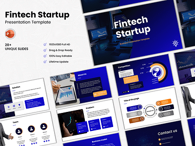 Fintech Startup PowerPoint Presentation (PPT) business presentation corporate ppt corporate presentation design editable ppt fintech powerpoint presentaton fintech ppt pitch deck pitch deck template powerpoint ppt