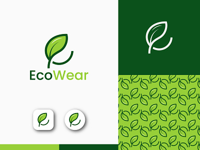 EcoWear - Logo Design (Unused ) branding clothing creative logo custom logo eco ecology environmental graphic design green letter logo logo nature organic