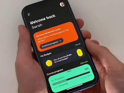 Online Course App animation animation app app interaction concept contrast course design interaction interface ios learning mobile motion graphics product protopie prototype ui ui ux