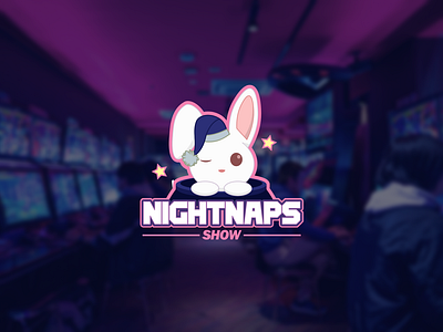 NightNaps Show - Character Logo Design branding character design graphic design illustration logo logocharacter rabbit vector