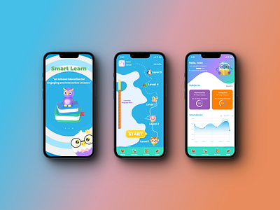 Educational Application for kids app branding design graphic design illustration logo typography ui ux vector