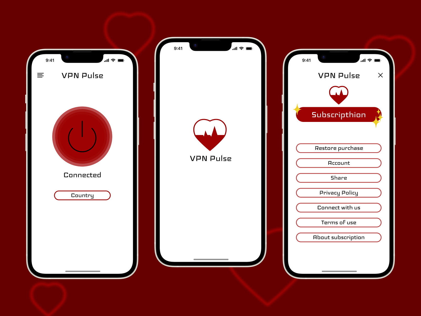 VPN app design by Elena on Dribbble
