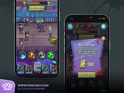 ZombieLand: AFK Survival - UX mobile game ui mobile game user experience mobile game user interface zomieland: afk survival