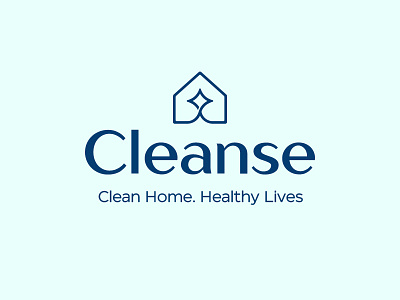 Cleanse Logo Proposal brand identity branding design graphic design home cleaning home logo icon logo logo design vector