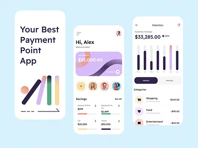 Finance service - Mobile app app app design bank banking finance finance app fintech fintech app mobile app mobile app design mobile design mobile ui