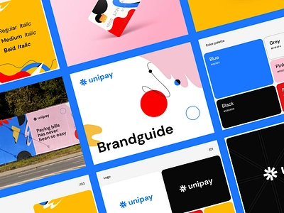 Unipay - Branding for the digital payment platform brand guidelines brand identity brandguide branding branding design graphic design illustration logo logo book logo design visual identity