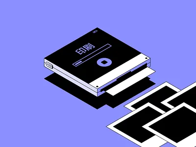 Isometric Polaroid Printer affinity designer graphic design illustration insta shots ipad isometric isometric design photo printer polaroid printer rosek vector