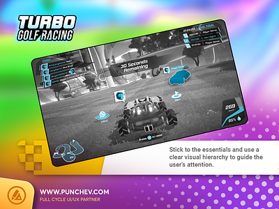 Turbo Golf Racing - UX game user experience game ux user interface hierarchy ux