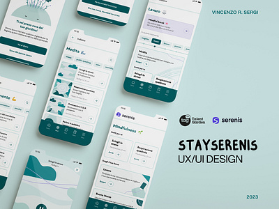 Minfulness section for Serenis - Project Work app design mindfulness ui ux