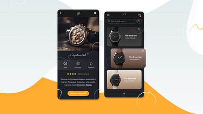 ⏱️ Timex - Mobile Watch Shop minimal mobile app rolex shop ui design ux design watch watch shop