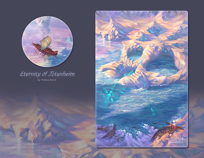 Artbook illustration 'Eternity of Jotunheim' 2dart artbook illustration asgard digital artist fantasy book illustration fantasy illustration fantasy painting frost giant game artist game illustration illustrator jotunheim myth book myth creature mythology print illustration vikings