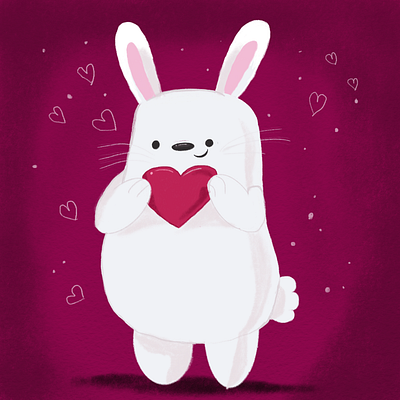 Cute bunny illustration❤️ cutebunny cuteillustrations digital digitalart digitalartist digitaldrawing illustration illustrationoftheday illustrator support