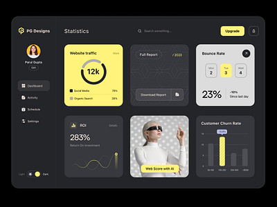 BuiLD 2.0 Day - 03/90 anlytics darkmode dashboard data futuristic monochrome ui design ux design visual design