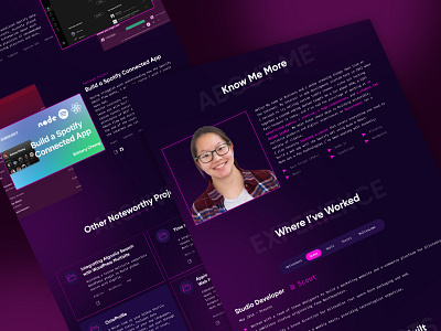 portfolio landing page UI UX design by Logic Saint on Dribbble