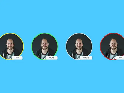Status Update dailyui offline online status ui uidesign update
