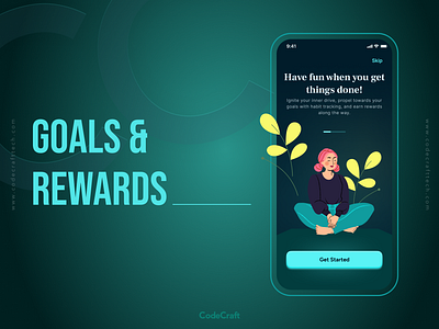 Goals & Rewards App daily habits app design goals app mobile app rewards app ui ux