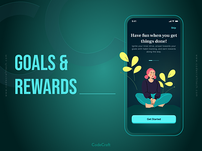 Goals & Rewards App daily habits app design goals app mobile app rewards app ui ux