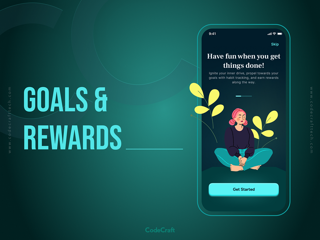 Goals & Rewards App by DesignCodeCraft Technologies on Dribbble