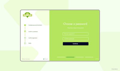 Volunteer website - Login Page Design dailyui lewizfriljo signup ui youfind4