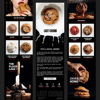 Last Crumb Email Design branding email email design graphic design