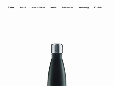 CuteCap- Sports Bottle Website Design Concept ecommerce website figma prototyping sports bottle sports bottle website ui design uiux design website design