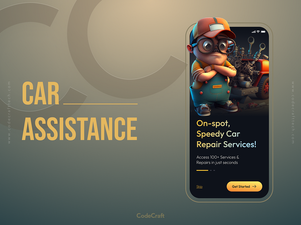 Roadside Car Assistance App by DesignCodeCraft Technologies on Dribbble