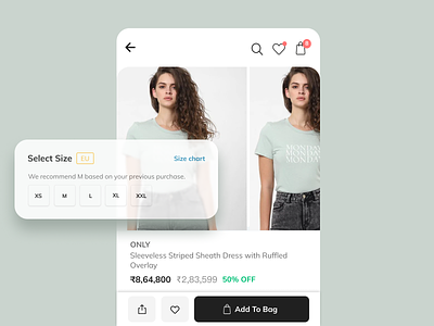 AJIO - PDP ajio app ecommerce ui