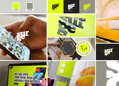 SURGE | BRANDING branding design graphic design logo logo design small business social media social media company surge logo typography