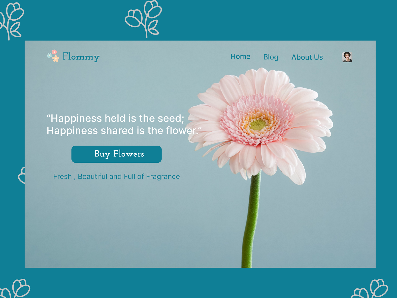 Flower Website UI Design by Muskaan Mourya on Dribbble