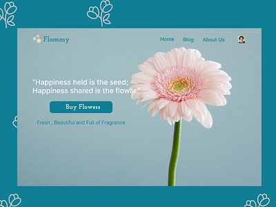 Flower Website UI Design design flower flowerbuy flowerwebsite ui ux website