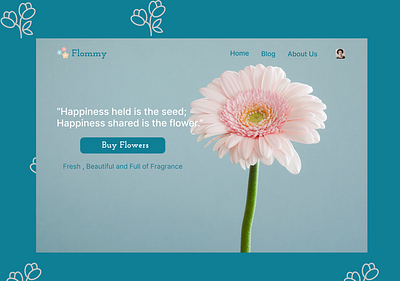 Flower Website UI Design design flower flowerbuy flowerwebsite ui ux website