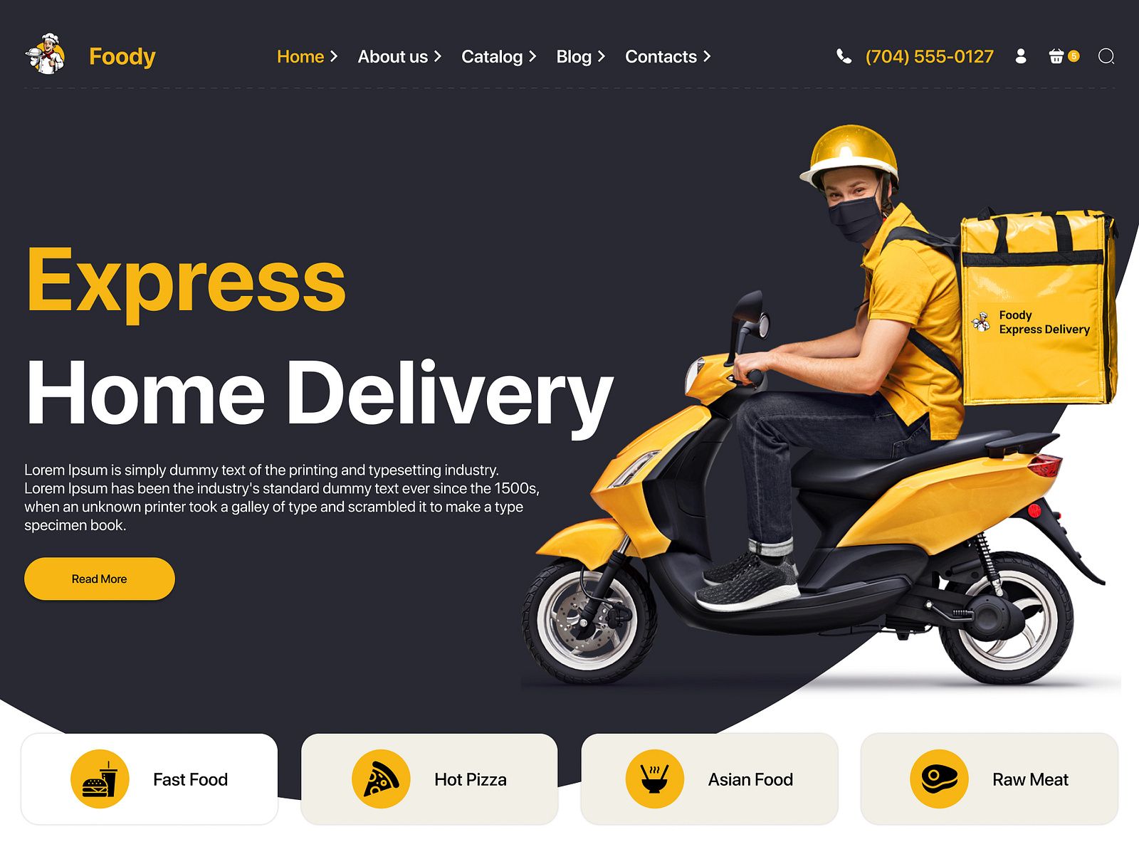 Express Home Delivery  (food) by Brijesh Sakhiya on Dribbble