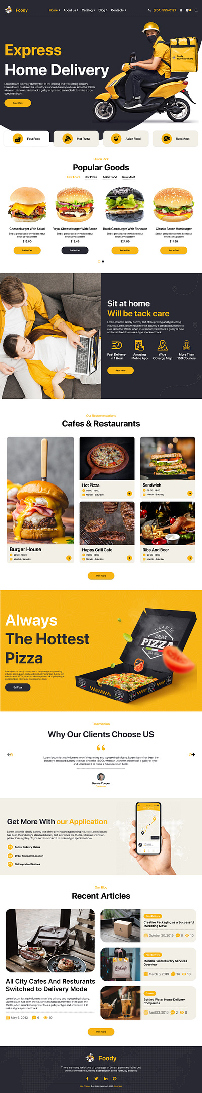 Express Home Delivery Web (food) creative design design graphic design ui