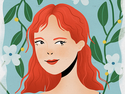 'Red hair girl' digital illustration digitalart drawing girl illustration people portrait procreateart womenillustration