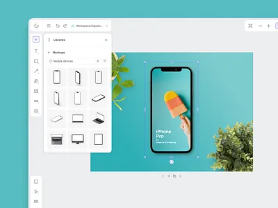 Glorify Editor 3.0 UI artboard assets collabify edit editor figma mockups navigation panel product saas team tool tool bar ui ux video web