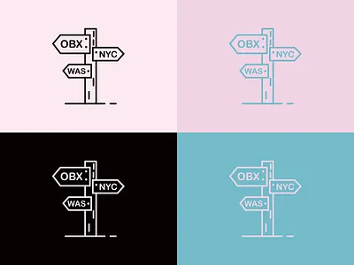 Tell Me Where I'm Going color color palette design directions flat graphic design illustration minimal navigation post sign sketch