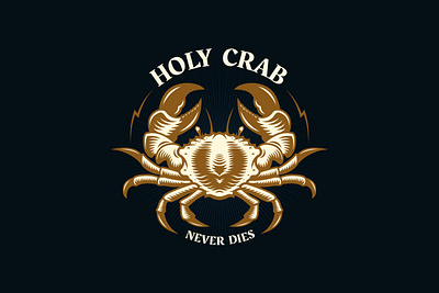 Holy Crab Logo branding design graphic design icon illustration logo vector
