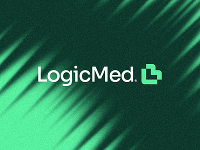 LogicMed® brand branding design futuristic green health healthcare icon l m logo logic logo logodesign logomak med medical medicine minimal smart logo tech technology
