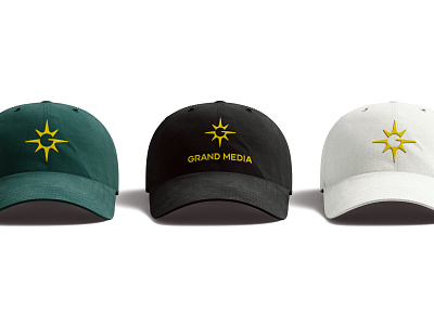 Grand Media Apparel apparel apparel design brand branding design g graphic design hat hat design hats icon identity logo logo design north star polaris star star