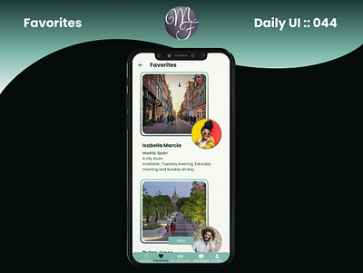 Favorites Daily UI 044 application assistance branding call to action cta daily ui design favorites followers friend graphic design guide guidesy illustration like photo tourist travel ui ux