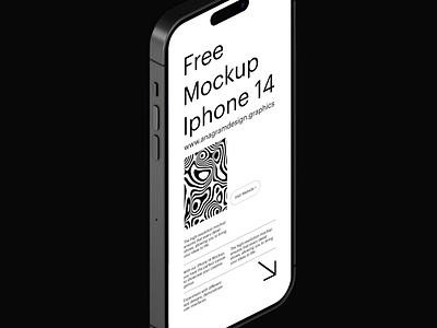 Free Mockup iPhone 14 Pro anagramdesign free mockup freebie freebies iphone 14 mockup mockup iphone mockup iphone 14