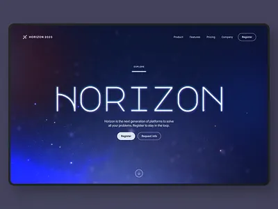 Event Landing Page b2b b2b landing page b2b saas conference landing page event landing page futuristic landing page landing page saas space theme
