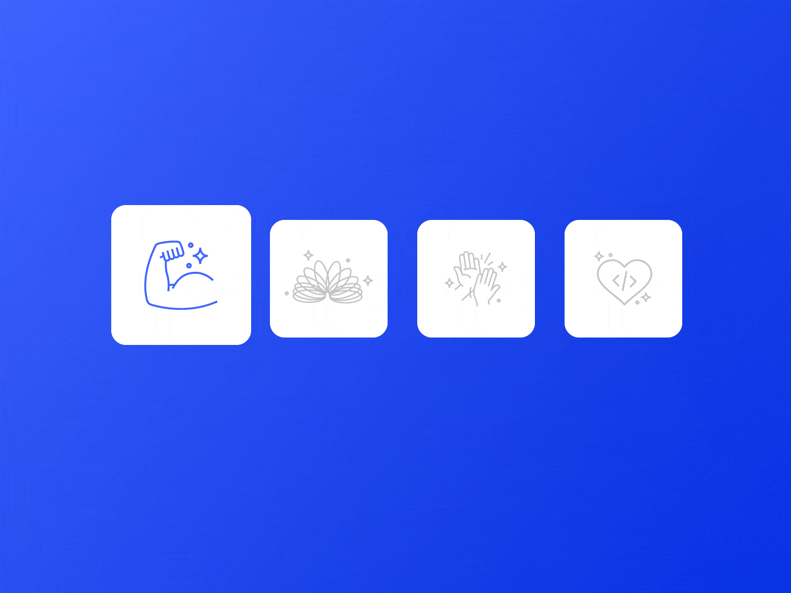 Icon system - Flux IT´s new website branding design icons illustration interaction motion ui vector website