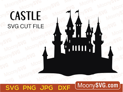 Castle Design SVG Cut File castle bundle